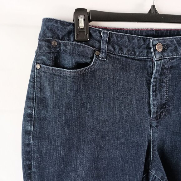 Talbots Curvy Boot Jeans Women’s 14P Petite 32x28 Blue Denim Stretch Excellent - Picture 3 of 8